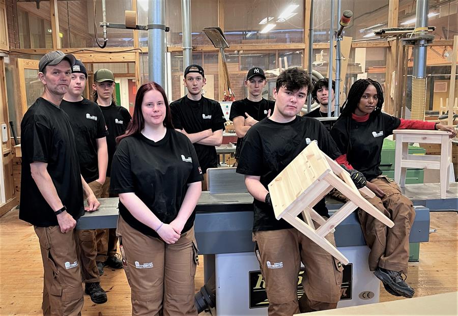 Thomas Fagerland Nilsen (t.v.) er programfaglærer ved Godalen videregående skole i Stavanger, som med sine 800 elever er den største yrkesfagskolen i 